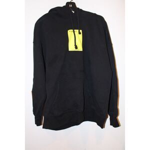 Venque Toronto size medium black hoodie with front yellow graphic & back graphic